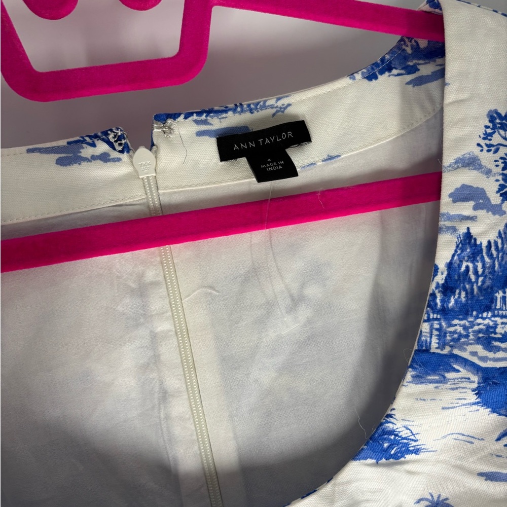 Ann Taylor Blue and White Dress - Picture 7 of 13